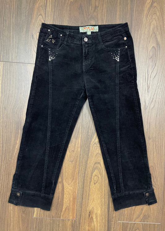 Κοτλέ Γυναικείο Παντελόνι WAN LI JEANS σε Μαύρο χρώμα