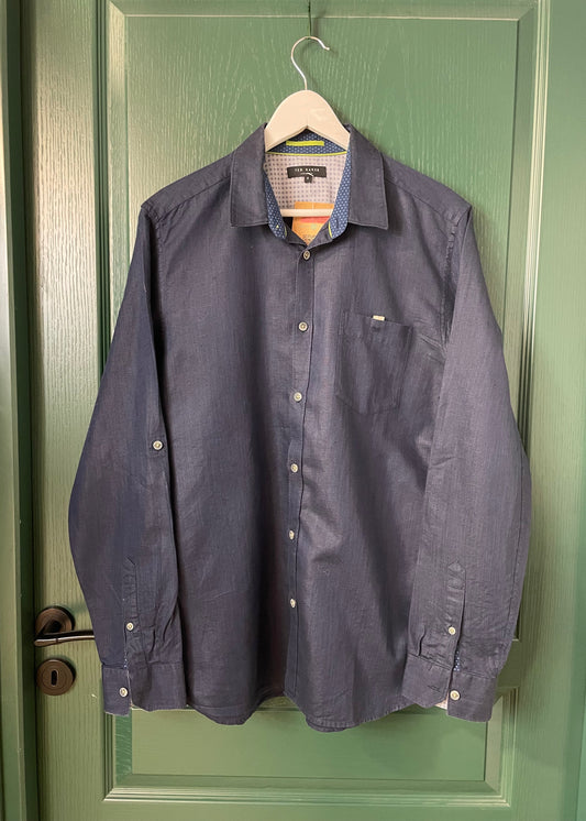 Ανδρικό Πουκάμισο TED BAKER σε Σκούρο Μπλε χρώμα (Medium)