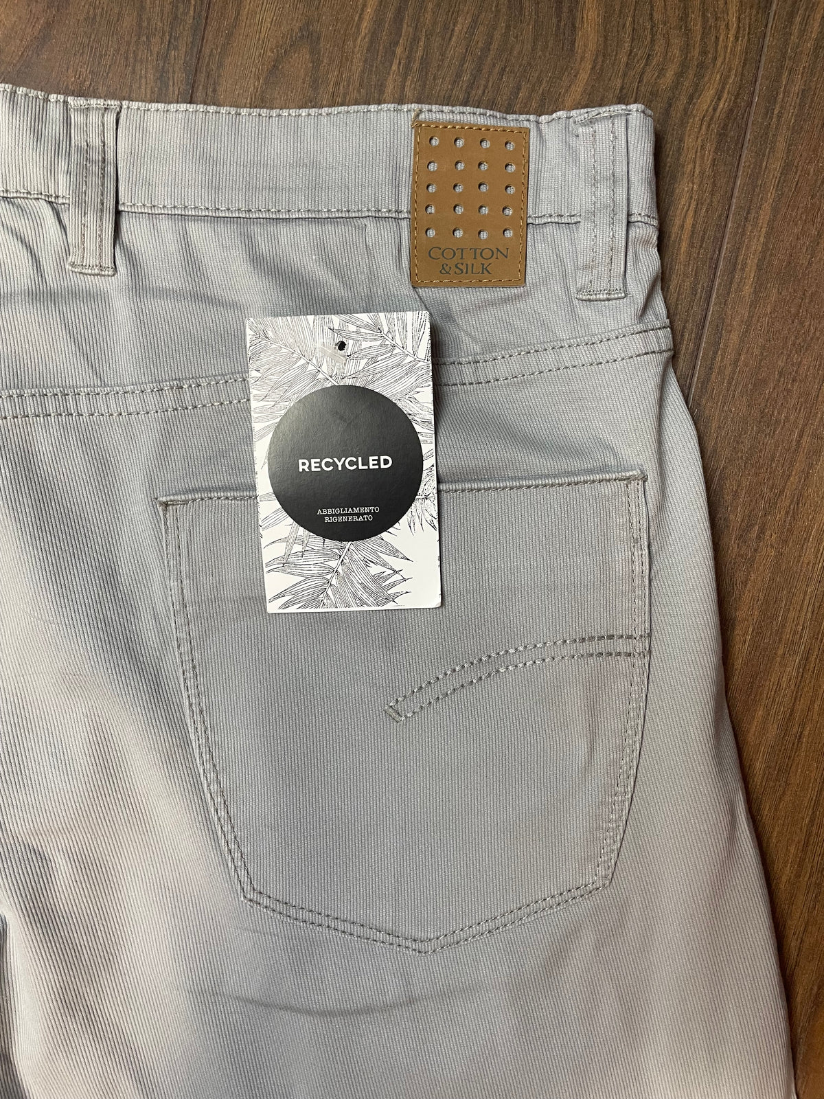 Aνδρικό Παντελόνι C&S COTTON & SILK σε Γκρι Χρώμα  (No 52)
