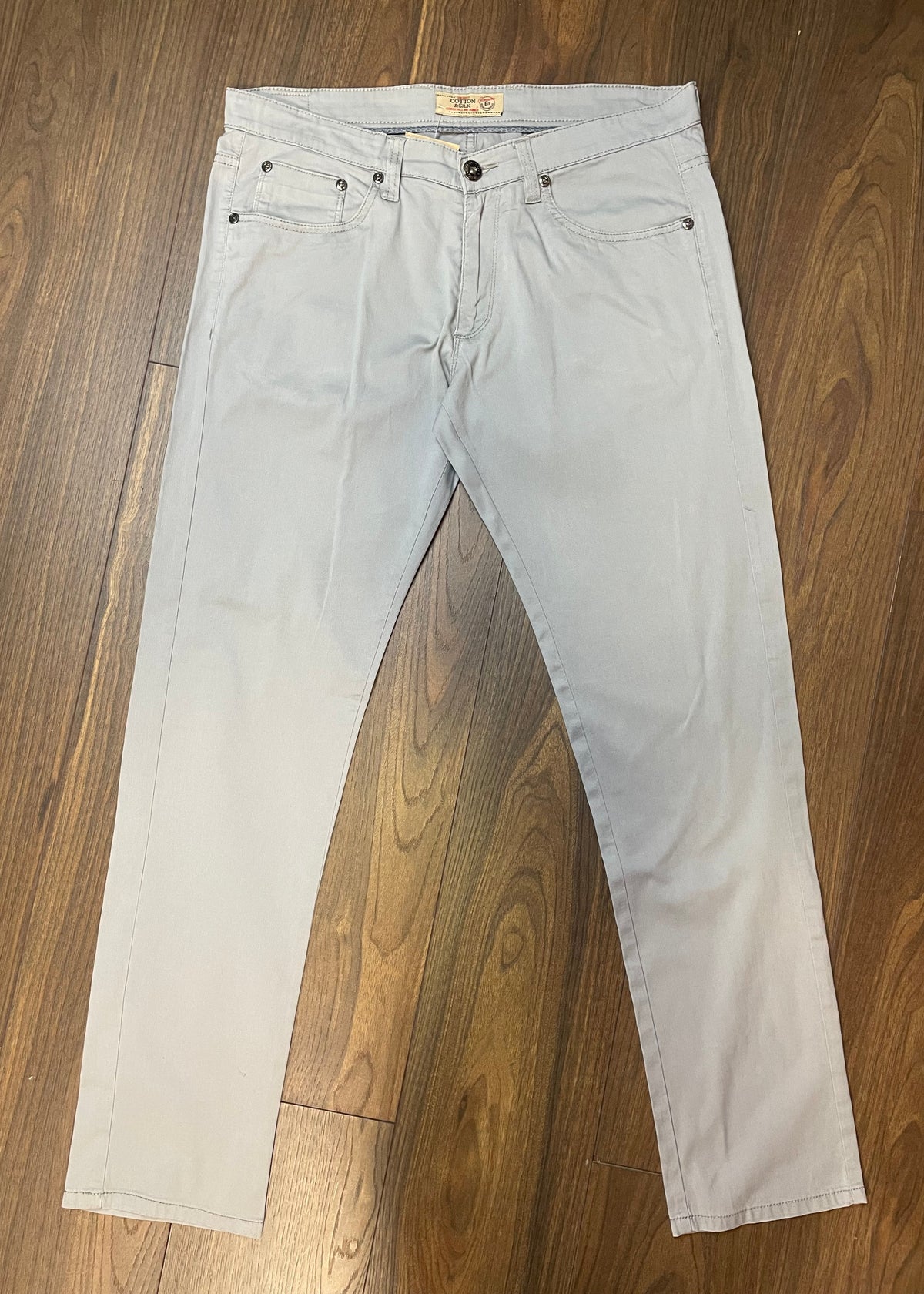 Aνδρικό Παντελόνι C&S COTTON & SILK σε Γκρι Χρώμα  (No 52)