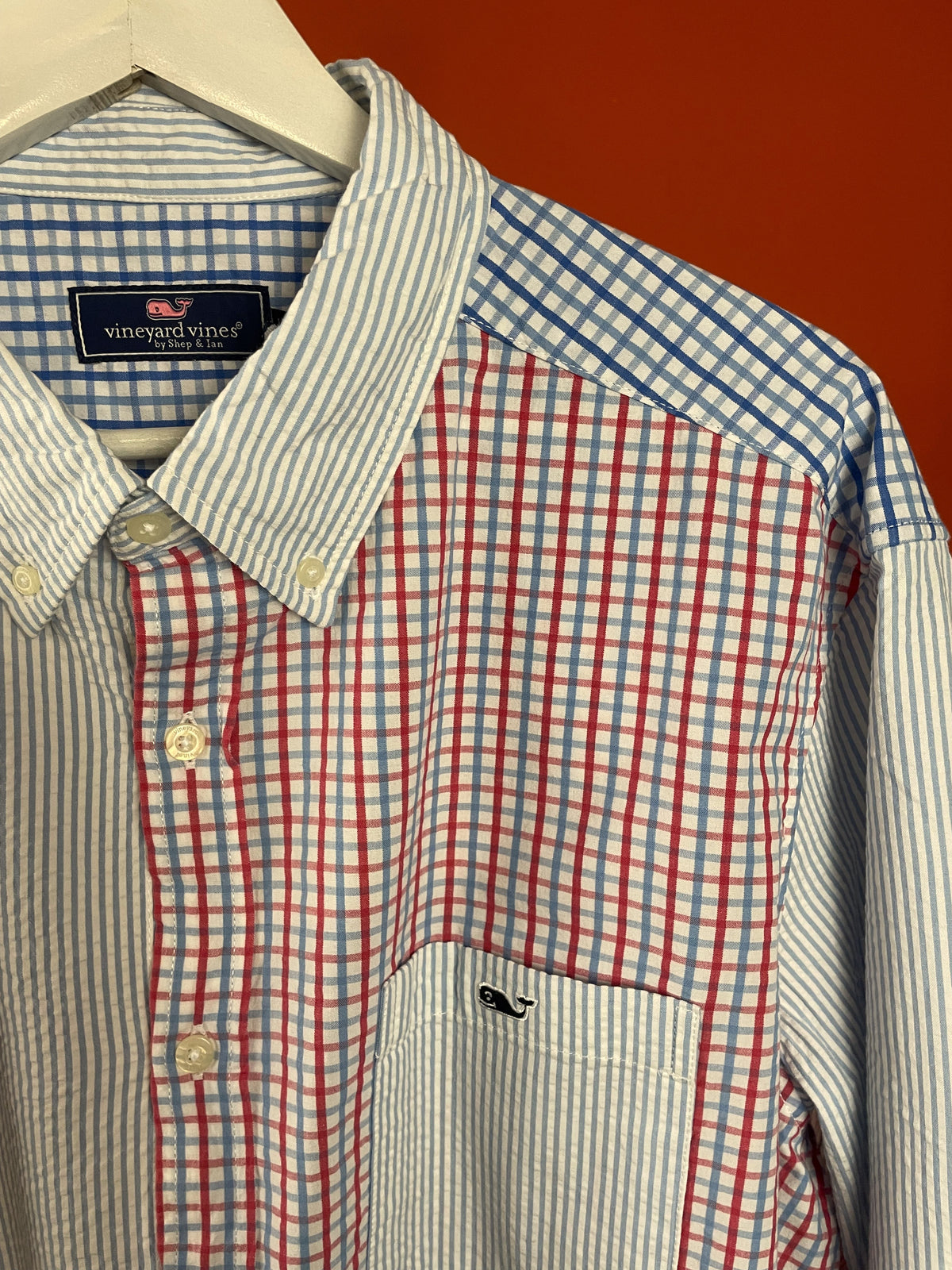 Stock Ανδρικό Πουκάμισο VINEYARD VINES σε Γαλάζιο χρώμα (XL - Άνετη γραμμή)