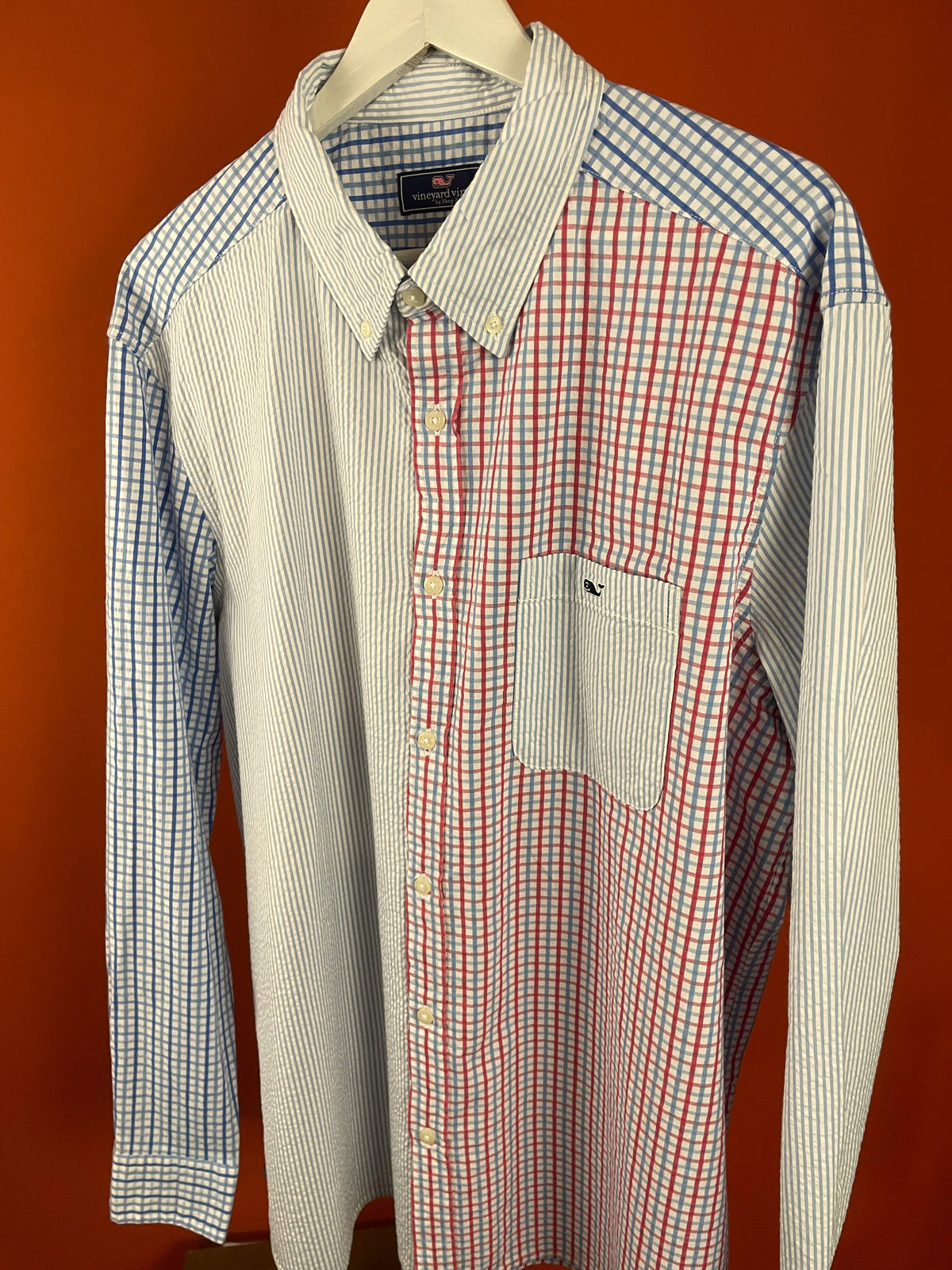 Stock Ανδρικό Πουκάμισο VINEYARD VINES σε Γαλάζιο χρώμα (XL - Άνετη γραμμή)
