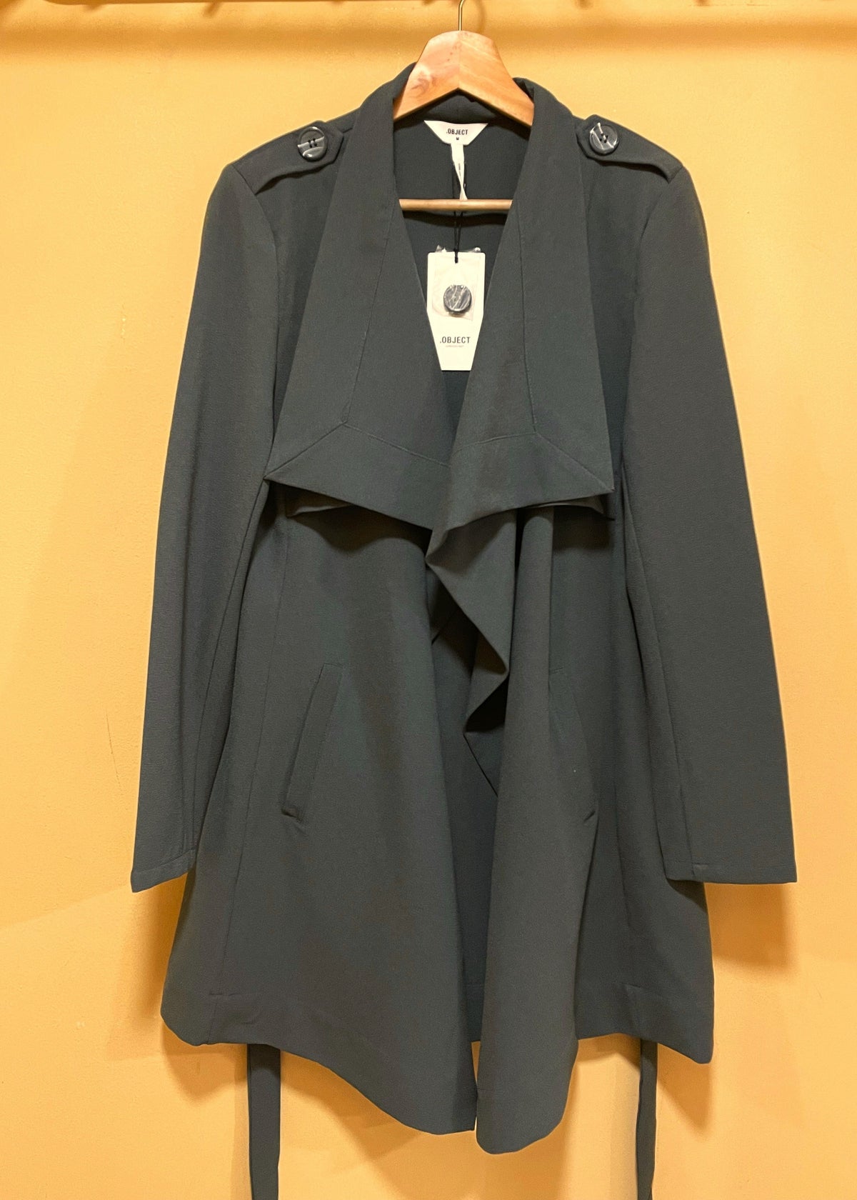 Outlet, Γυναικείο Τζάκετ .OBJECT σε Χακί χρώμα (M - Slim Fit)