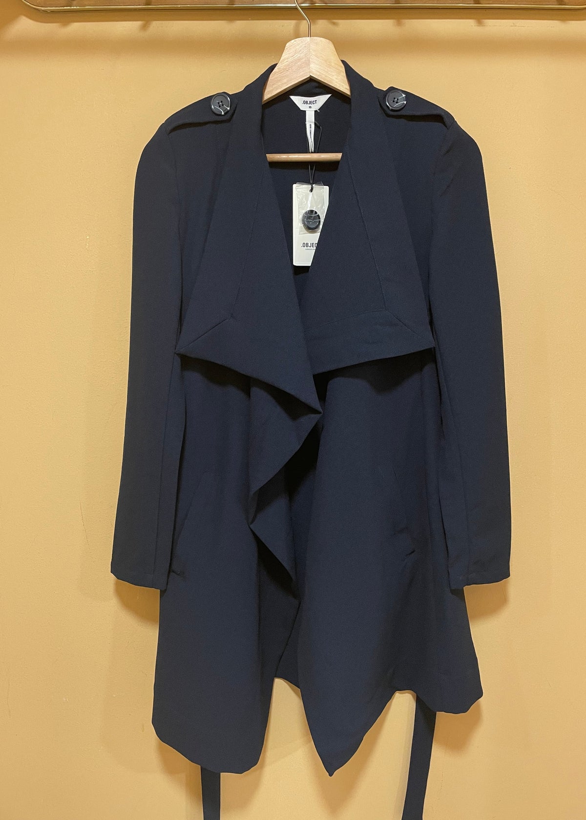 Outlet, Γυναικείο Τζάκετ .OBJECT σε Σκούρο Μπλε χρώμα (XS)