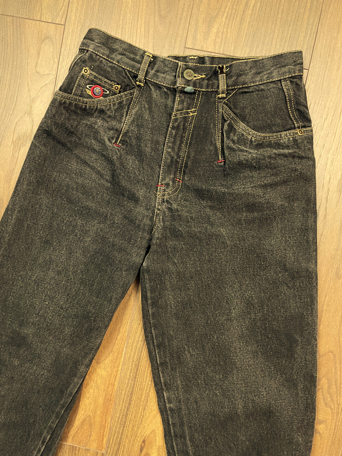 Γυναικείο Τζιν Παντελόνι MEXX Mom Fit σε Σκούρο Γκρι Denim (No 14/164-XS)