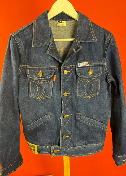 Vintage, Γυναικείο Τζιν Τζάκετ SYBEL σε Μπλε Denim (Small)