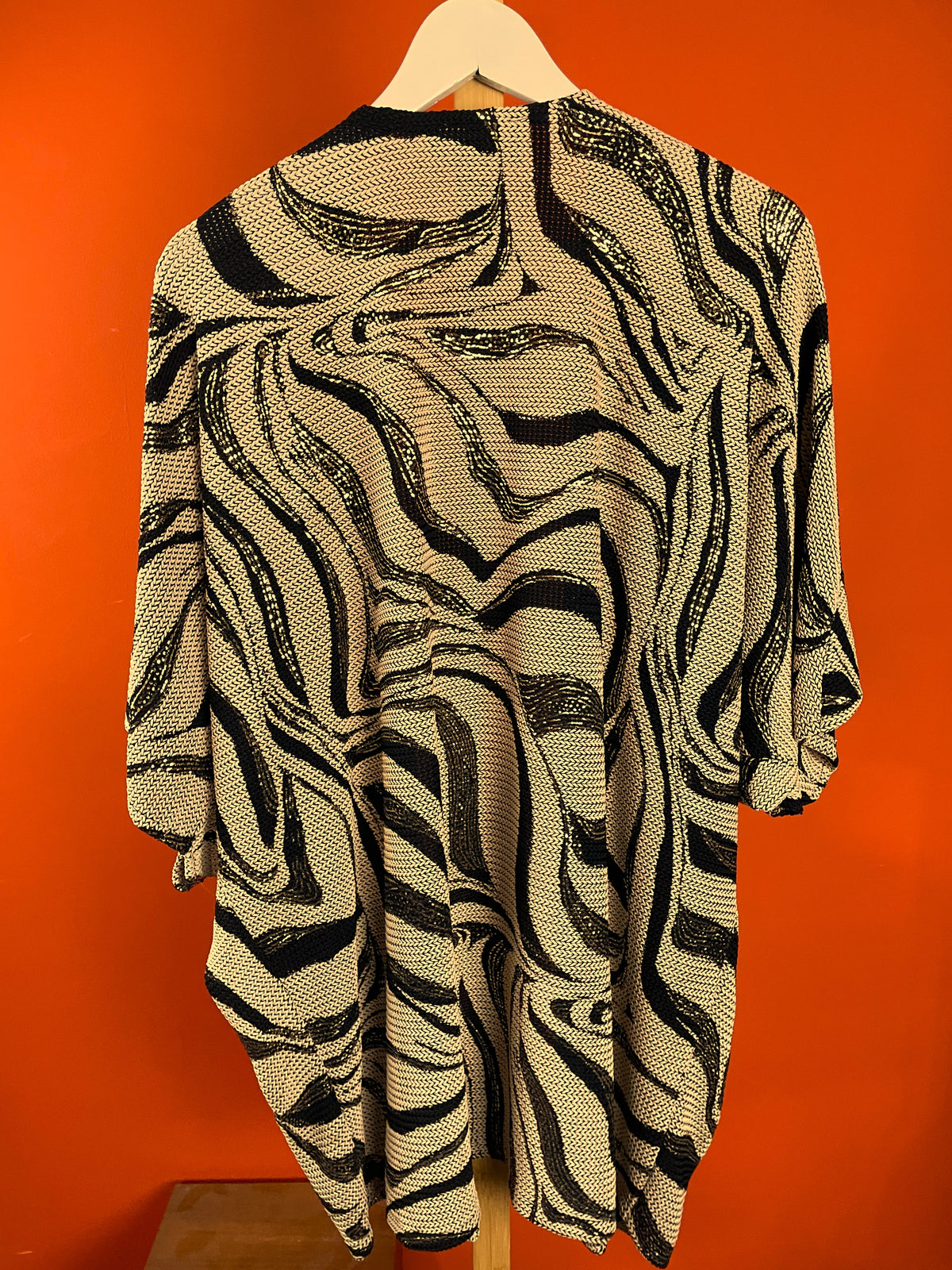 Oversized, Vintage Γυναικεία PUSZTA σε Ζαχαρί / Μαύρο χρώμα (Καλύπτει άνετα ως και 2XL)