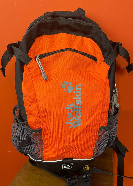 Backpack - Τσάντα JACK WOLFSKIN σε Μαύρο - Fluo Πορτοκαλί χρώμα