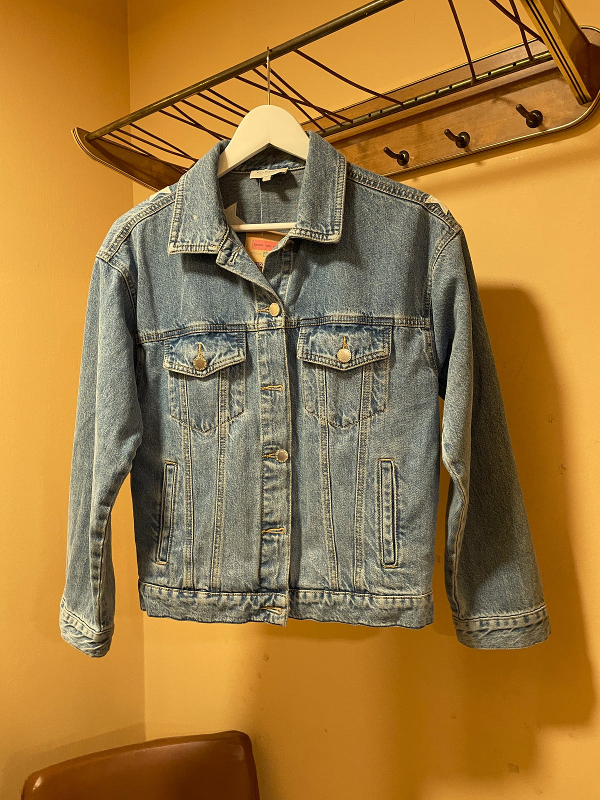 Γυναικείο Τζιν Τζάκετ NAF NAF Paris σε Σιέλ Denim (Small)