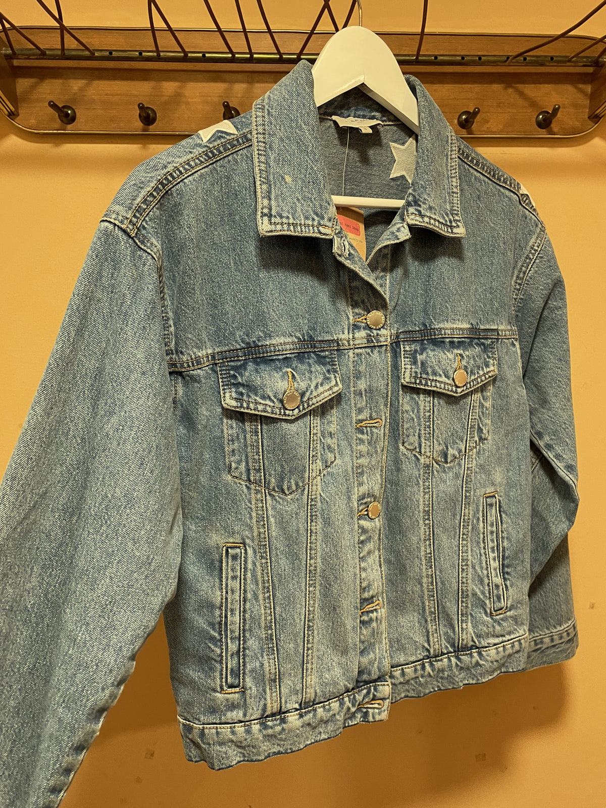 Γυναικείο Τζιν Τζάκετ NAF NAF Paris σε Σιέλ Denim (Small)