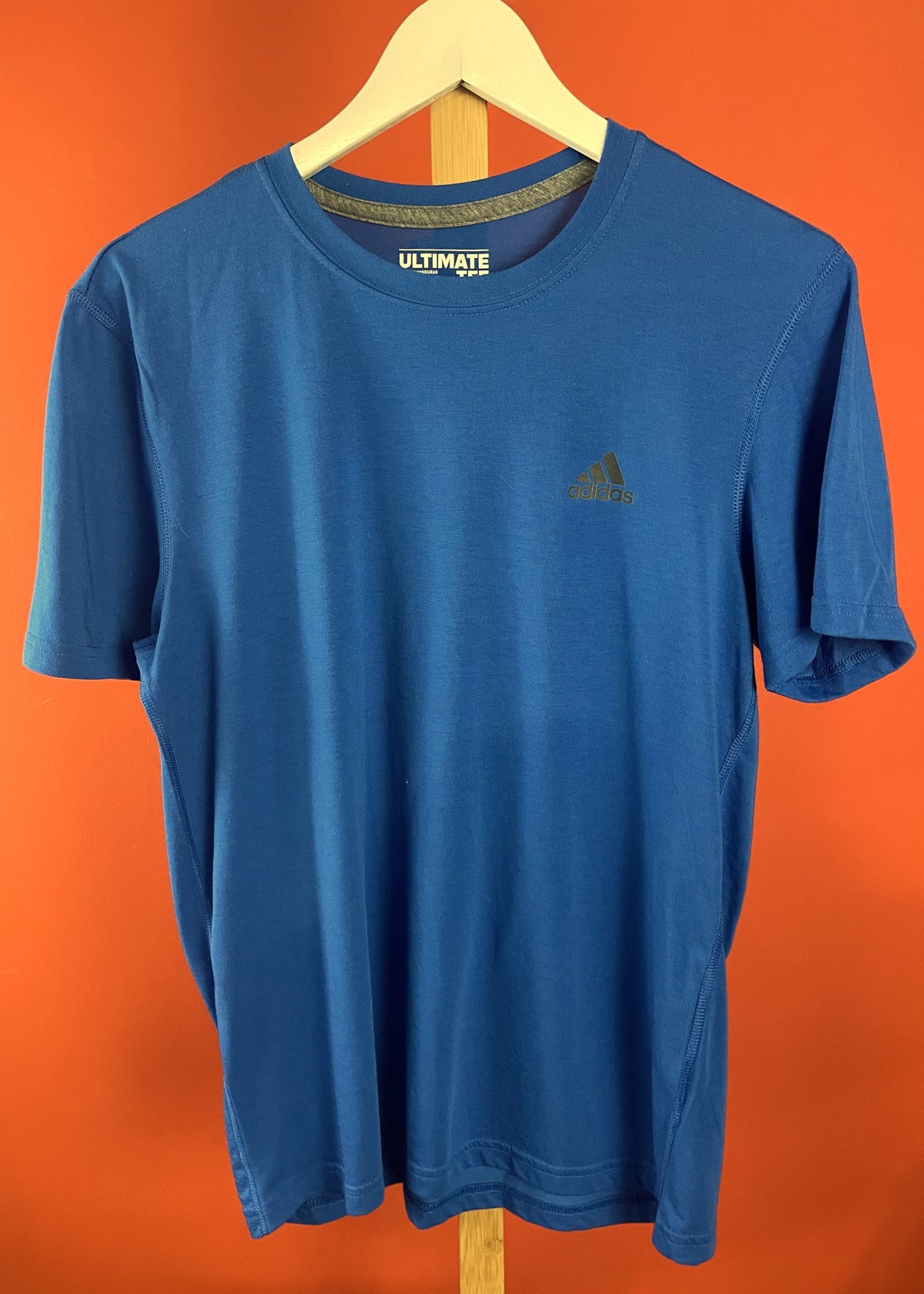 Ανδρική, Αθλητική Μπλούζα -T-Shirt ADIDAS Climalite σε Μπλε χρώμα (Medium)