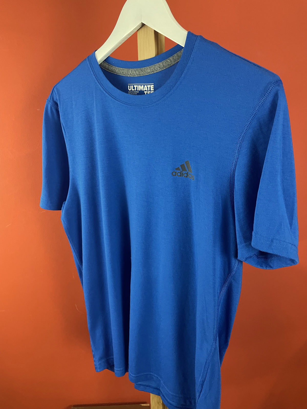 Ανδρική, Αθλητική Μπλούζα -T-Shirt ADIDAS Climalite σε Μπλε χρώμα (Medium)