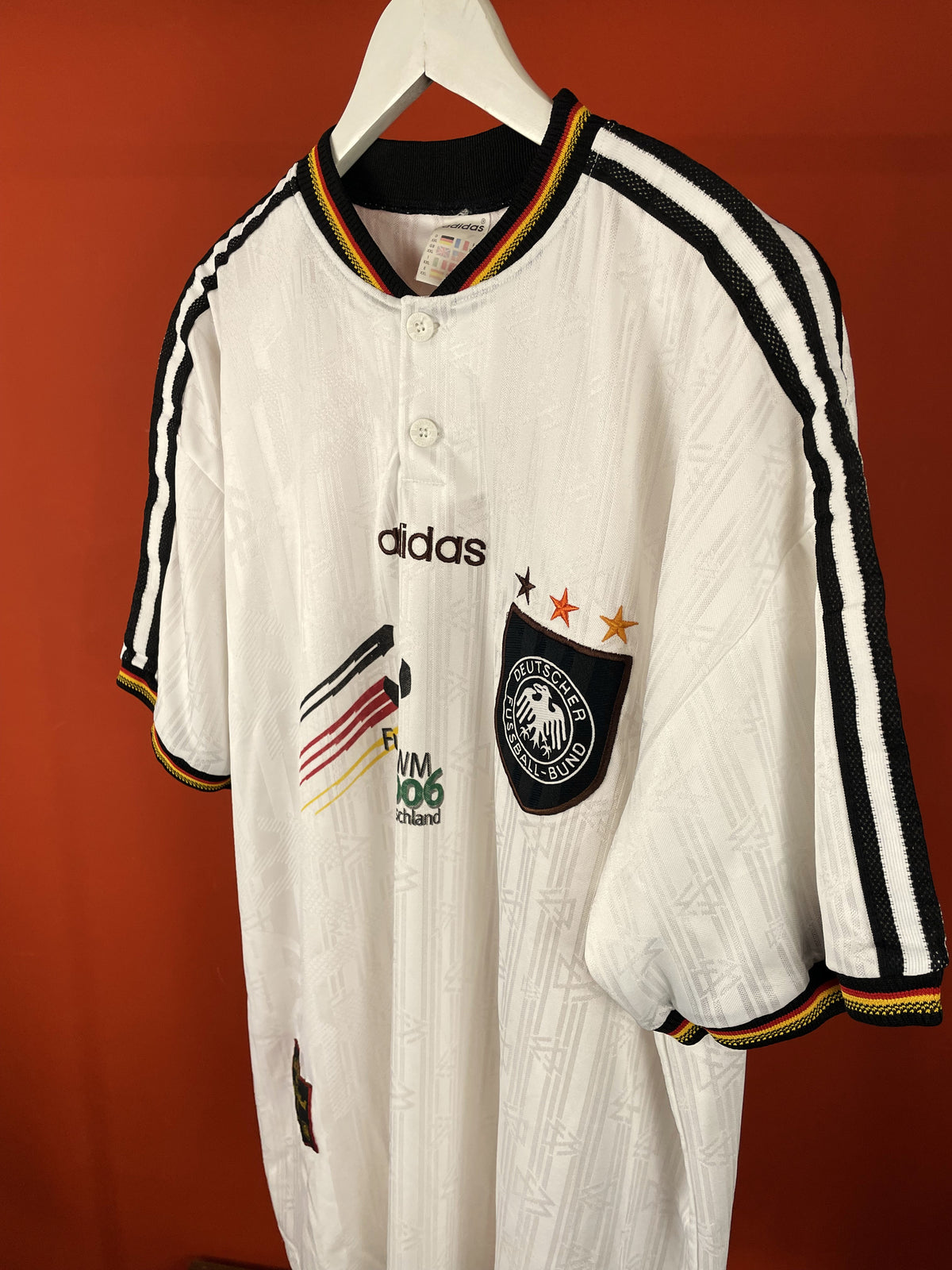 UNIQUE ITEM: Vintage, Συλλεκτική Ποδοσφαιρική Φανέλα Εθνικής Γερμανίας 1996 by ADIDAS (2XL)