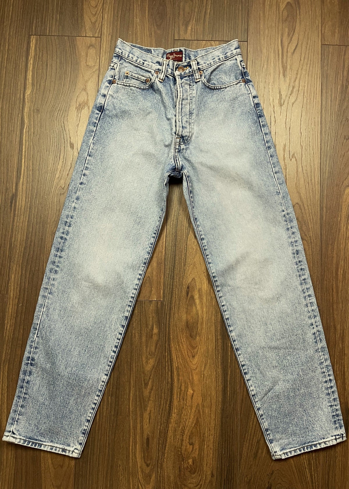 Γυναικείο Τζιν Παντελόνι PEPE JEANS London σε Ξεθωριασμένο Σιέλ Denim (XS/S)