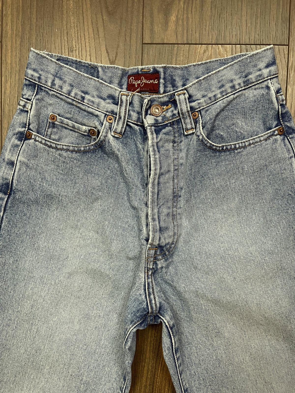 Γυναικείο Τζιν Παντελόνι PEPE JEANS London σε Ξεθωριασμένο Σιέλ Denim (XS/S)
