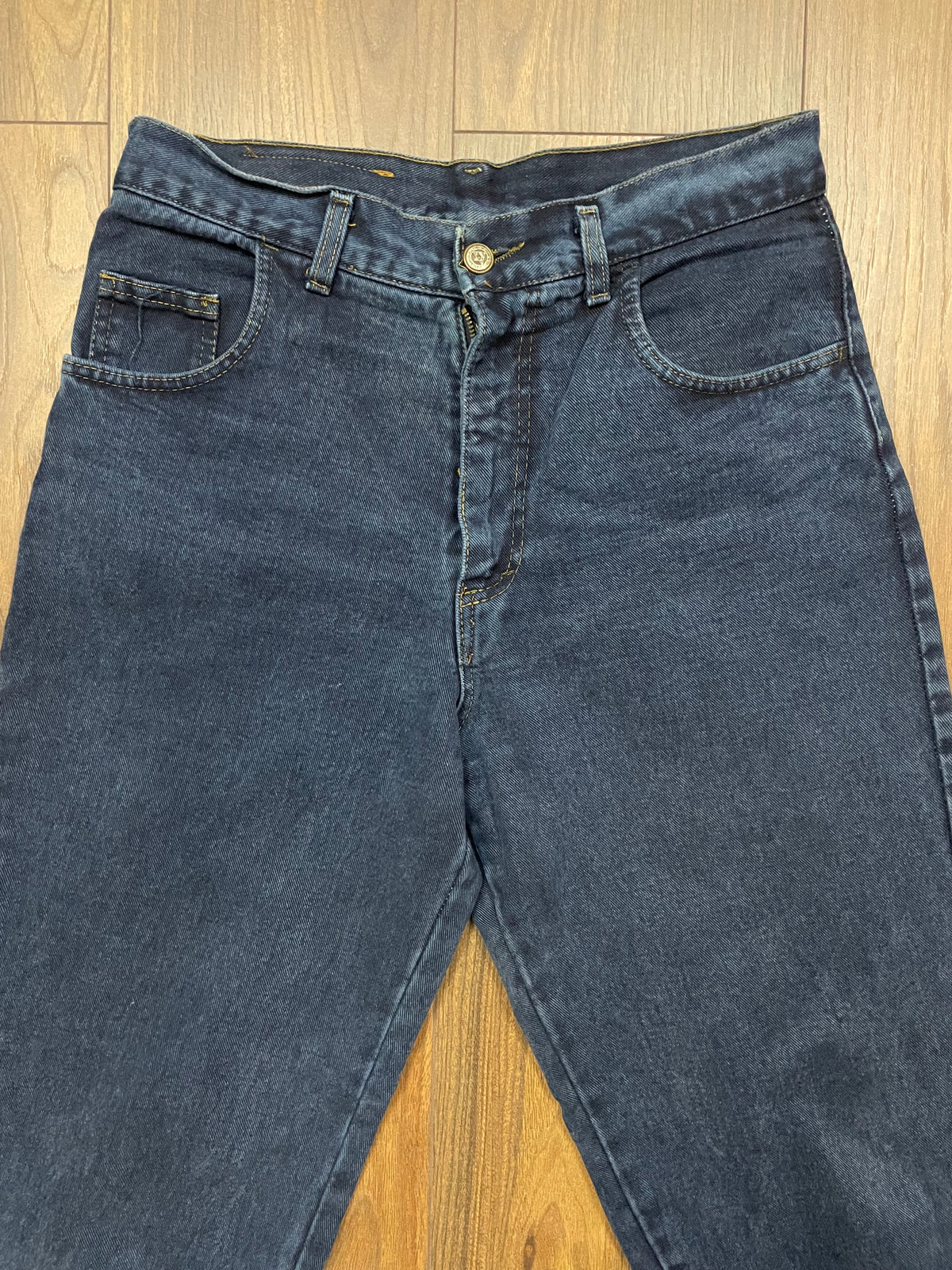Vintage, Mom fit, Γυναικείο Τζιν Παντελόνι TOP IN σε Σκούρο Μπλε χρώμα (No32 - M)