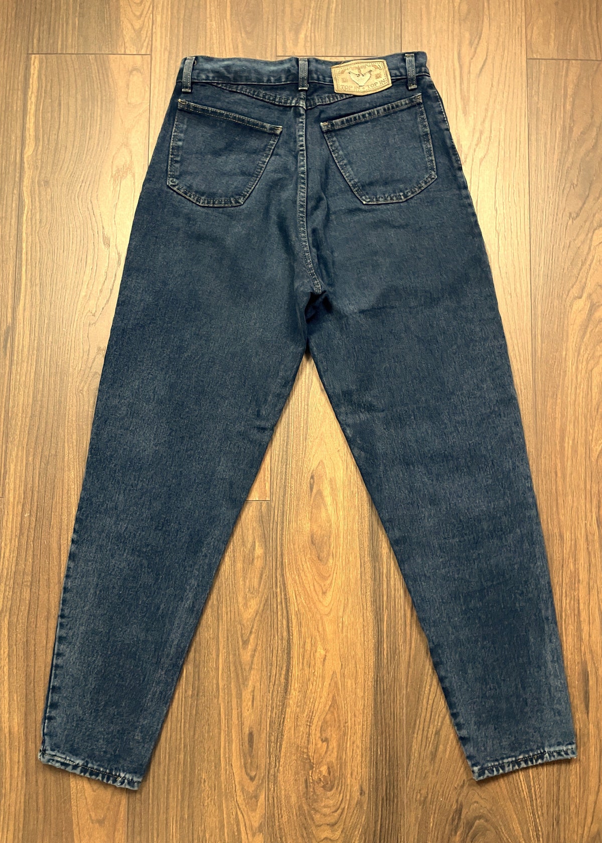Vintage, Mom fit, Γυναικείο Τζιν Παντελόνι TOP IN σε Σκούρο Μπλε χρώμα (No32 - M)
