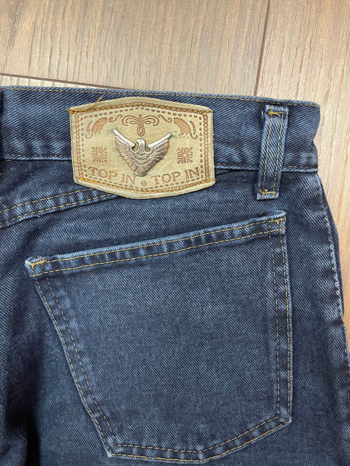 Vintage, Mom fit, Γυναικείο Τζιν Παντελόνι TOP IN σε Σκούρο Μπλε χρώμα (No32 - M)