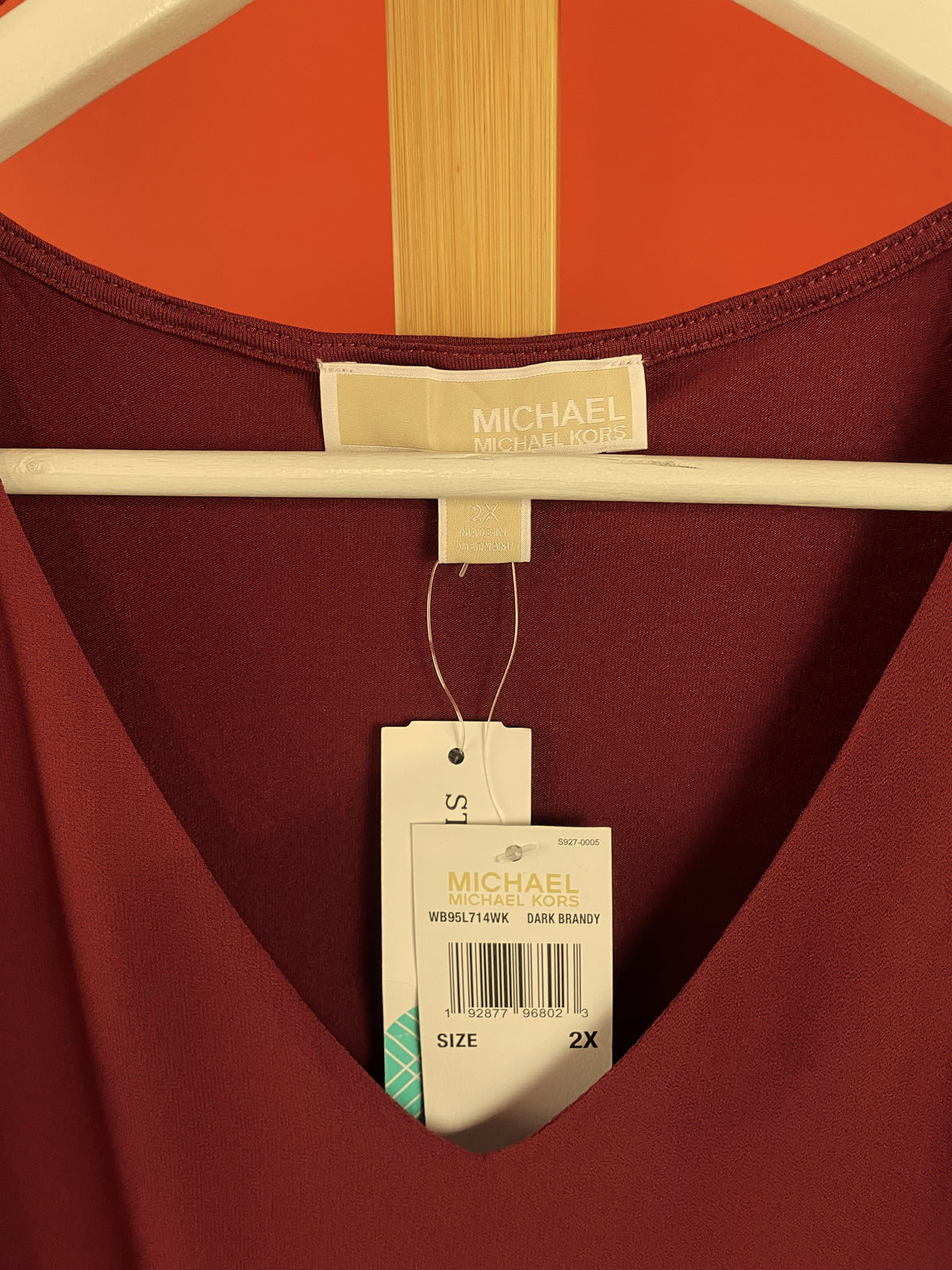 Stock, Γυναικεία Μπλούζα MICHAEL KORS σε Βυσσινί χρώμα (2XL)