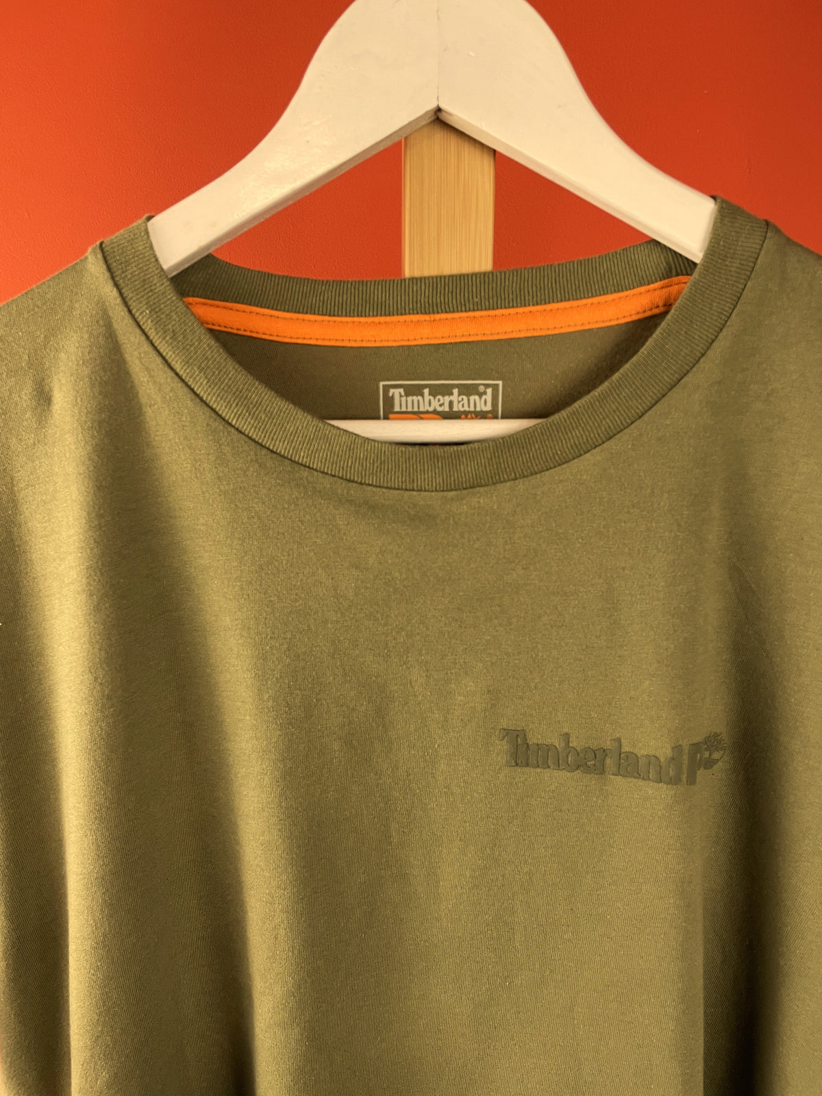 Κοντομάνικη, Γυναικεία Μπλούζα - T-Shirt TIMBERLAND σε Χακί χρώμα (XL)
