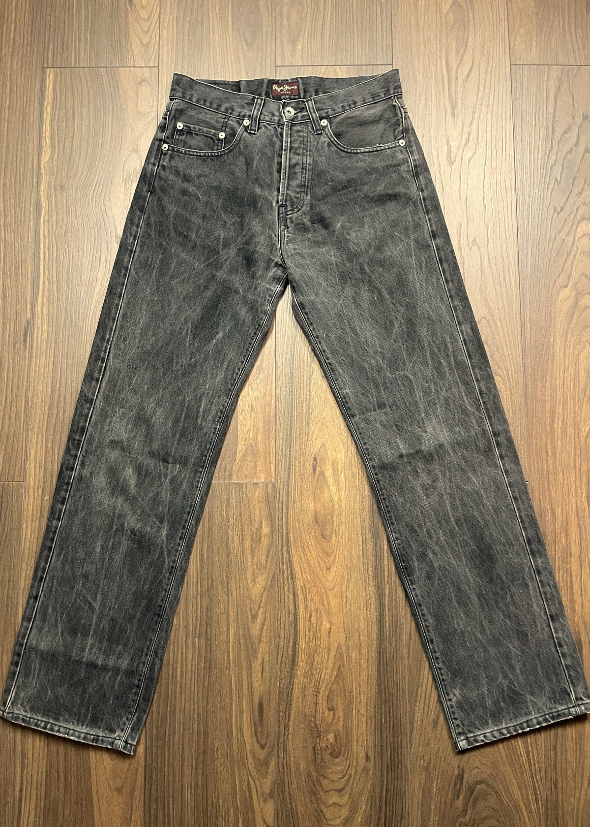 Γυναικείο Τζιν Παντελόνι PEPE JEANS London σε Ξεθωριασμένο Γκρι Denim (31-Small)