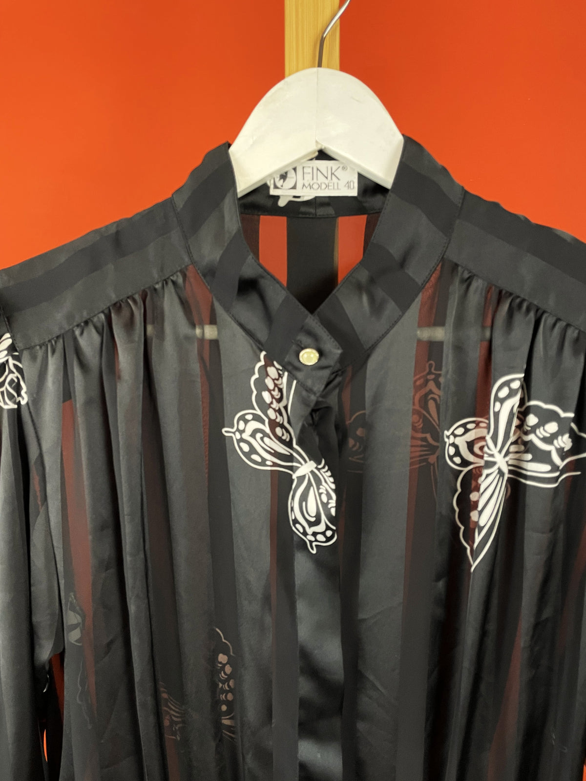 Vintage Γυναικείο Πουκάμισο FINK MODELL σε Μαύρο χρώμα (Medium -40)