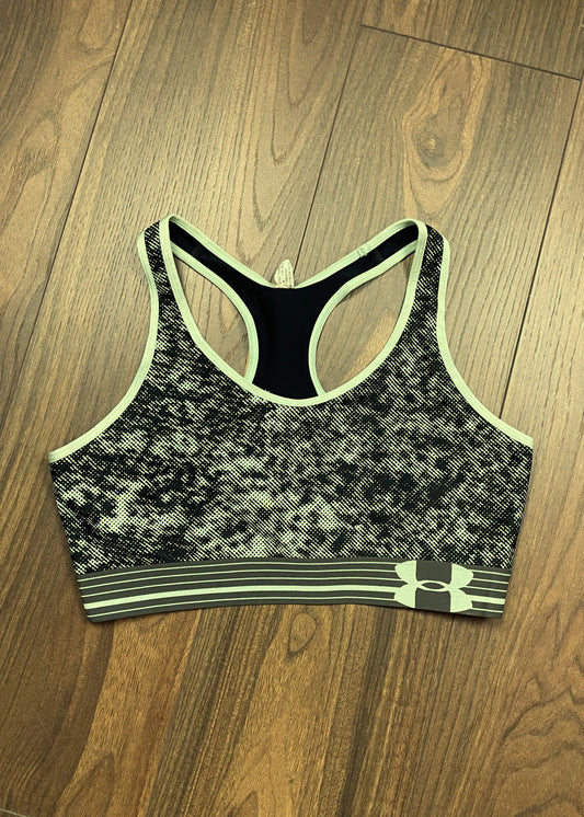 Γυναικείο Αθλητικό Μπουστάκι UNDER ARMOUR σε Μαύρο - Μέντα (M/L)