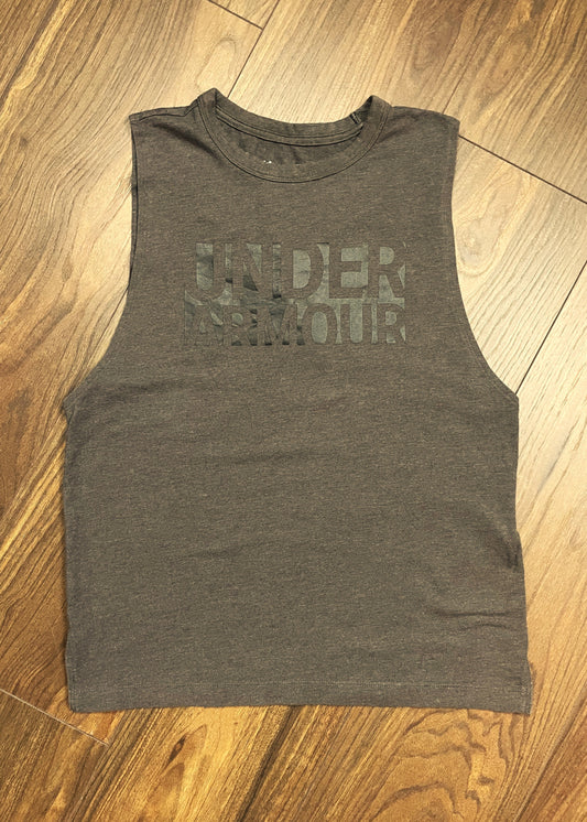 Αμάνικη, Γυναικεία Αθλητική Μπλούζα UNDER ARMOUR στο χρώμα του Πούρου (Medium)