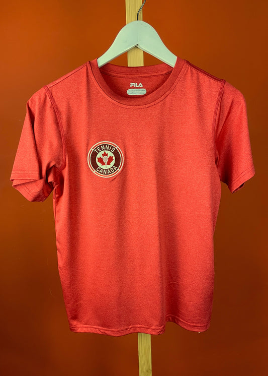 Γυναικεία Αθλητική Μπλούζα - Tennis CANADA Jersey FILA σε Κεραμιδί χρώμα (Medium)