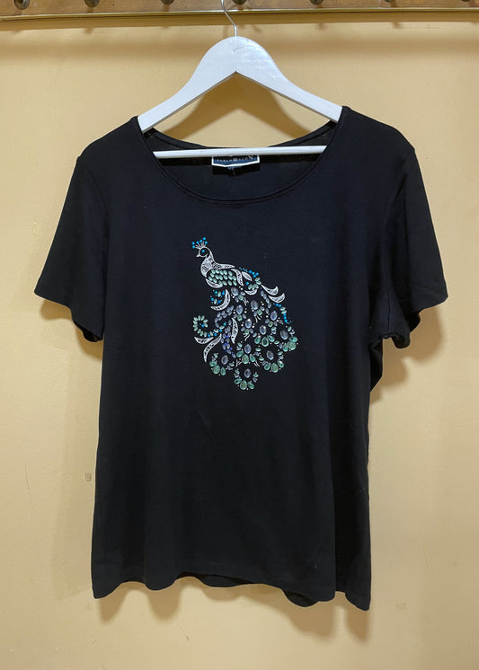 Γυναικεία Μπλούζα - T-Shirt KAREN SCOTT σε Μαύρο Χρώμα (XL)