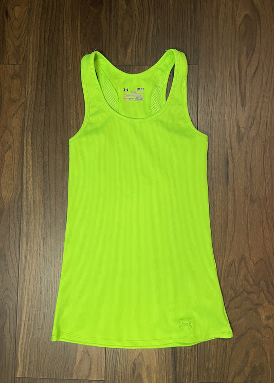 Αμάνικη, Γυναικεία Αθλητική Μπλούζα UNDER ARMOUR σε Lime Green (Small)