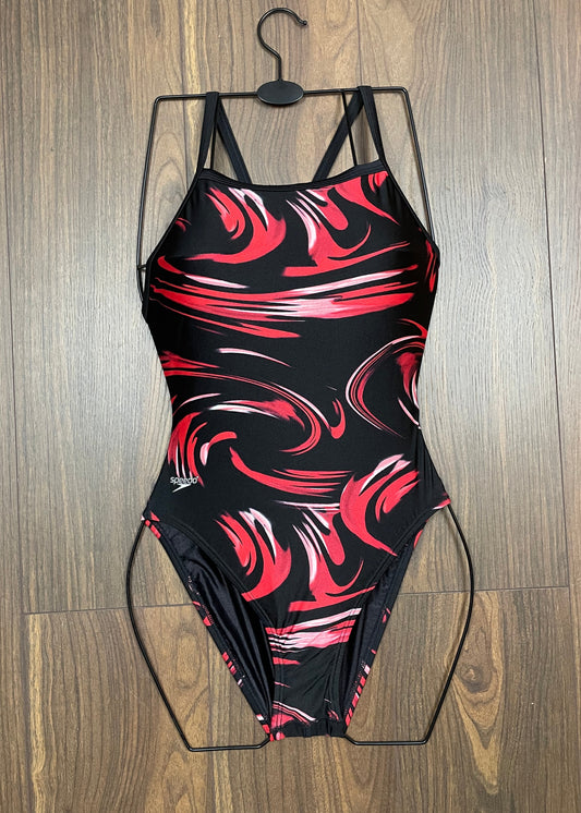 Stock, Εμπριμέ, Ολόσωμο Γυναικείο Μαγιό SPEEDO σε Μαύρο χρώμα (XS)