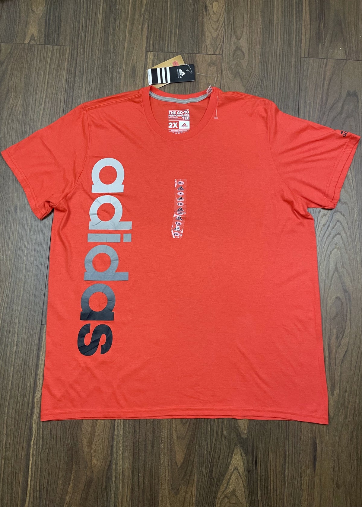 Stock, Ανδρικό, Αθλητικό T-Shirt Αθλητικό ADIDAS σε Κοραλί χρώμα (XL/2XL)