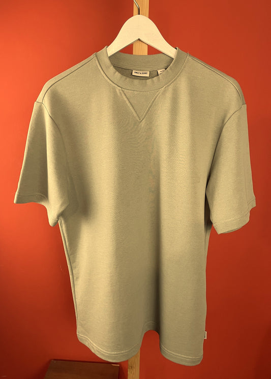 Aνδρική Mπλούζα - T-Shirt ONLY & SONS σε Χακί Χρώμα (Oversized XS)
