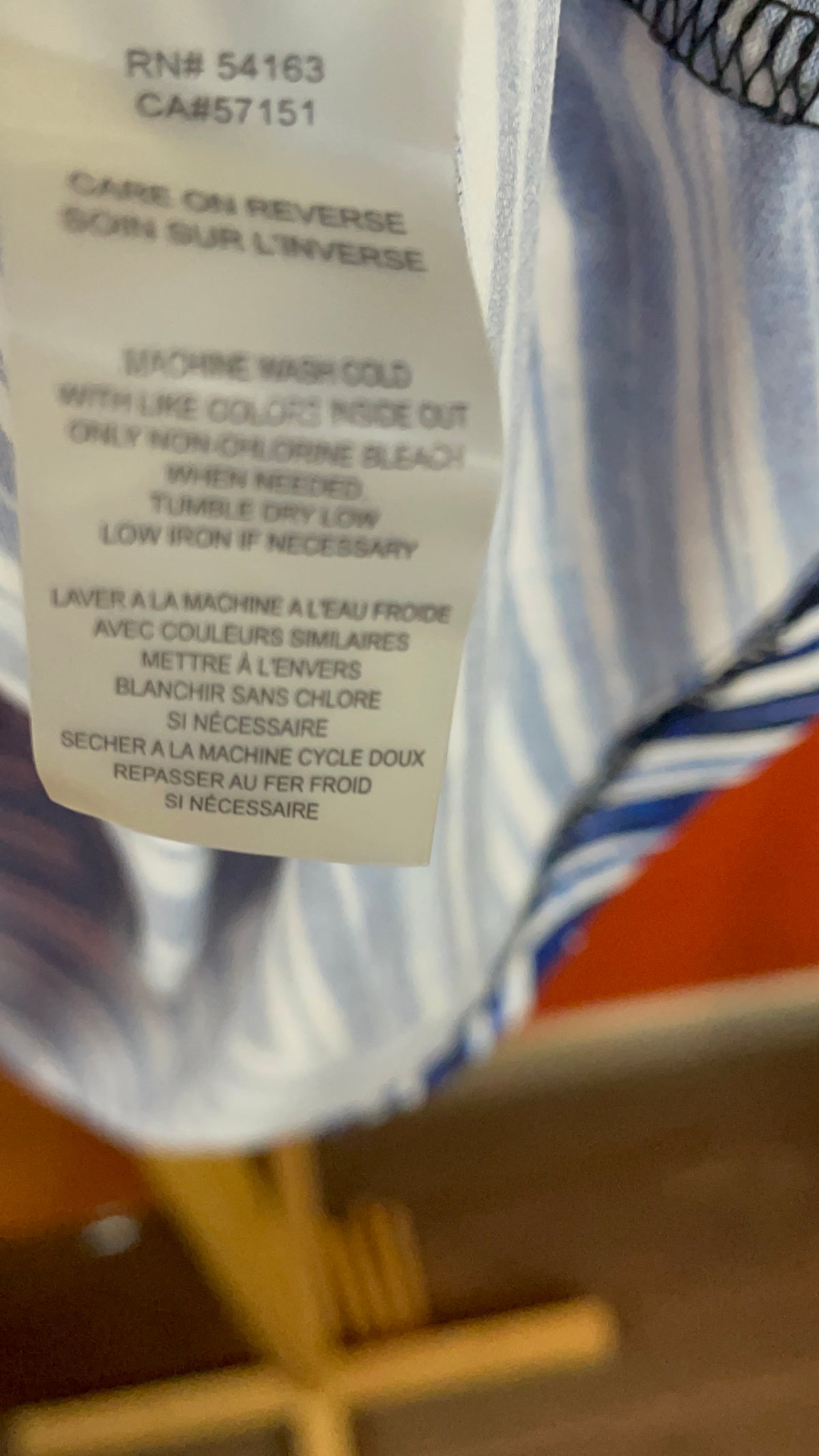 Γυναικεία Μπλούζα CALVIN KLEIN σε Μπλε - Λευκό χρώμα (XL)