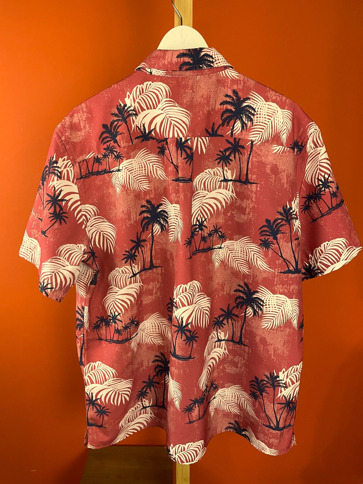 Hawaiian Ανδρικό Πουκάμισο CHAPS σε Κεραμιδί χρώμα (L/XL)