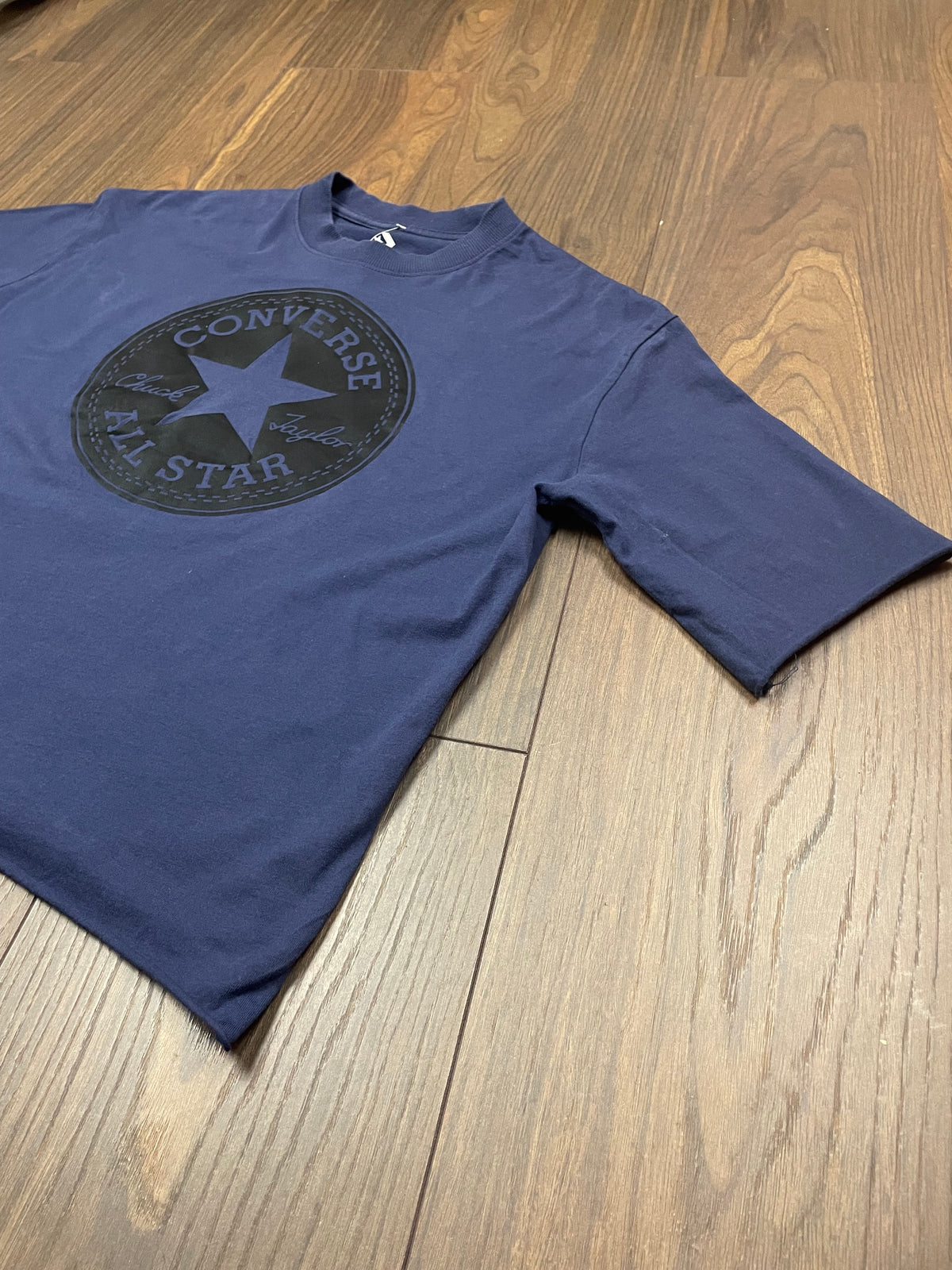 Αθλητική Γυναικεία Μπλούζα - T-Shirt CONVERSE σε Σκούρο Μπλε Χρώμα (Medium)