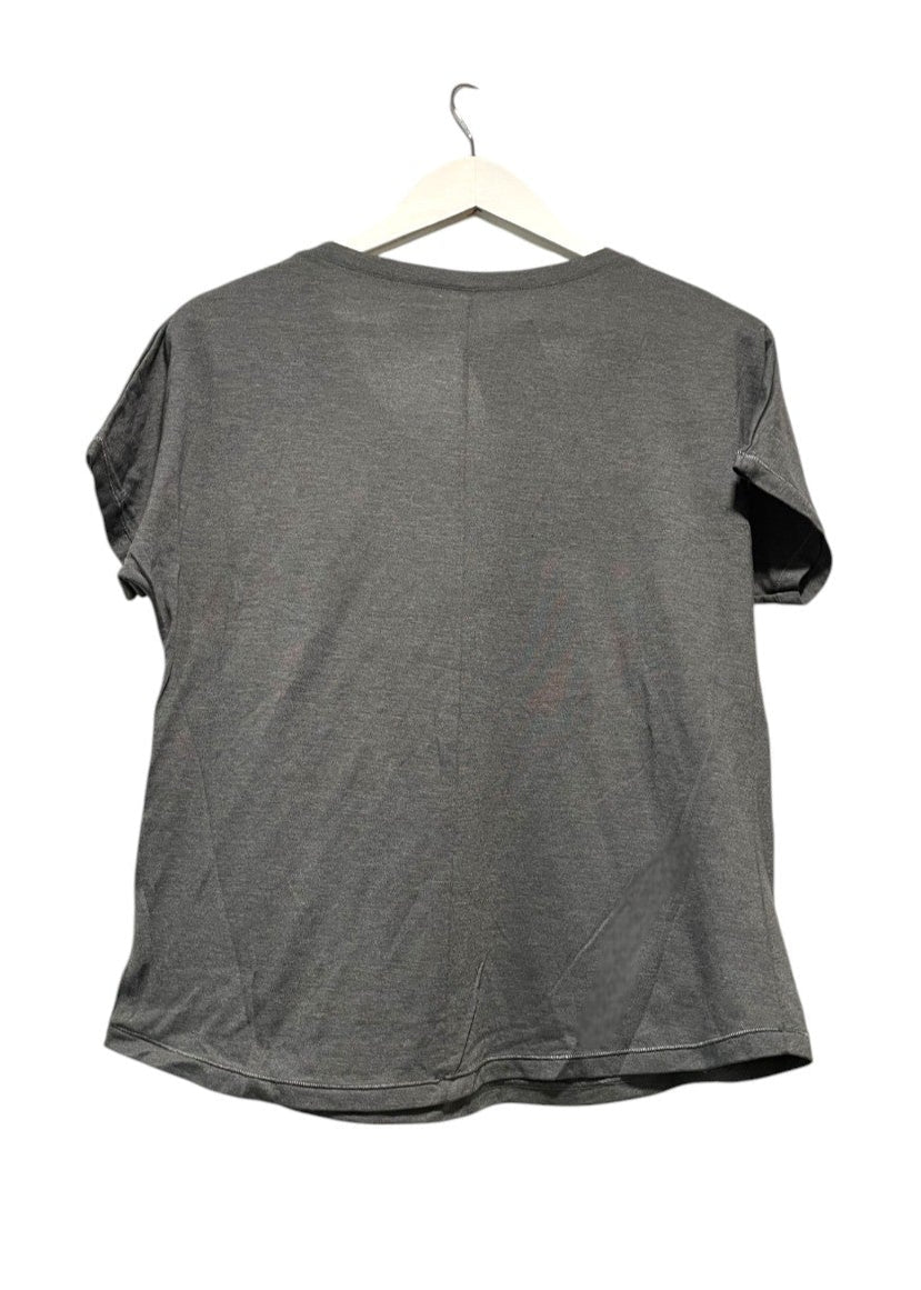 Αθλητική Κοντομάνικη Γυναικεία Μπλούζα - T-Shirt CHAMPION σε Γκρι χρώμα (Medium)