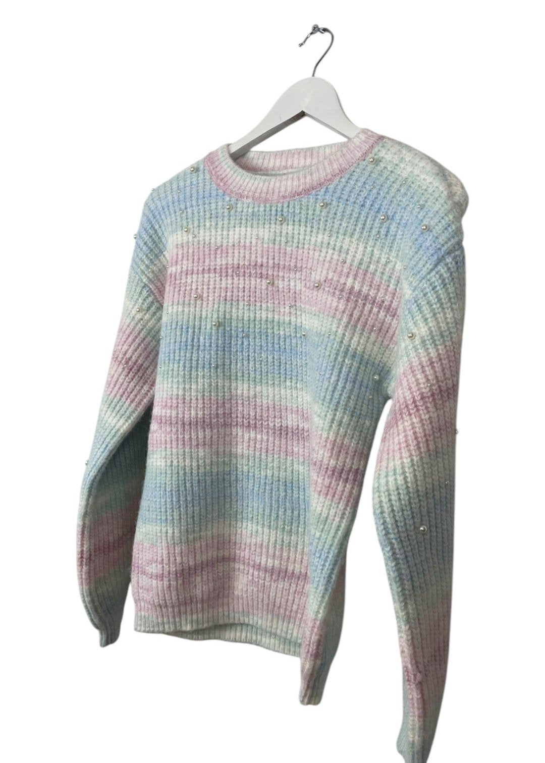 Γυναικεία Πλεκτή Μπλούζα/Πουλόβερ I LOVE GIRLSWEAR σε Παλ χρώματα (Small)