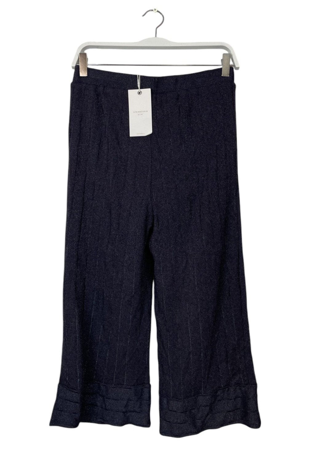 Stock, Lurex Γυναικεία Παντελόνα SPRINGFIELD σε Σκούρο Γκρι/Μελιτζανί χρώμα (Medium)