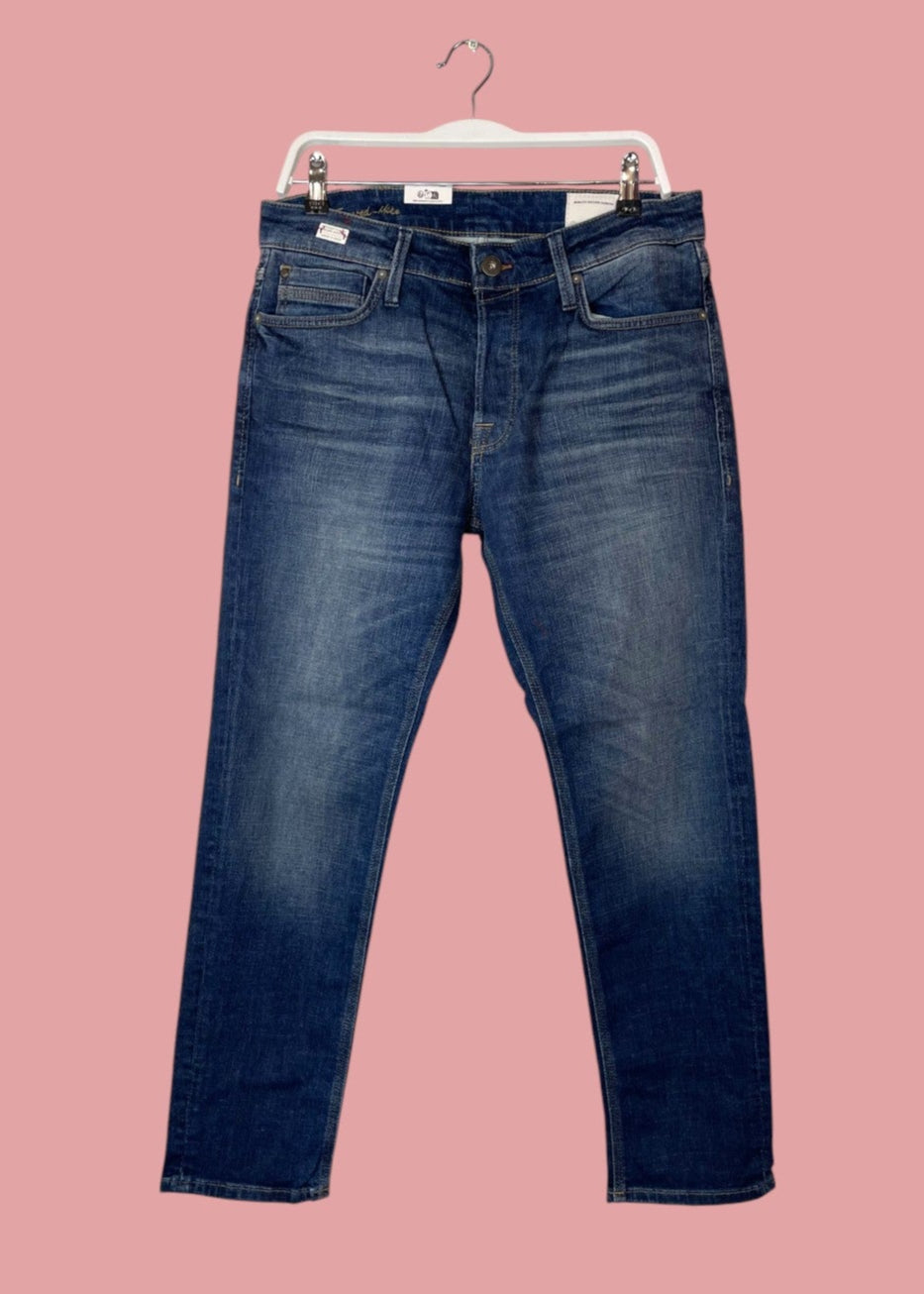 Outlet, Aνδρικό Τζιν Παντελόνι JACK & JONES σε Κλασικό Denim χρώμα (No. W32 L30)