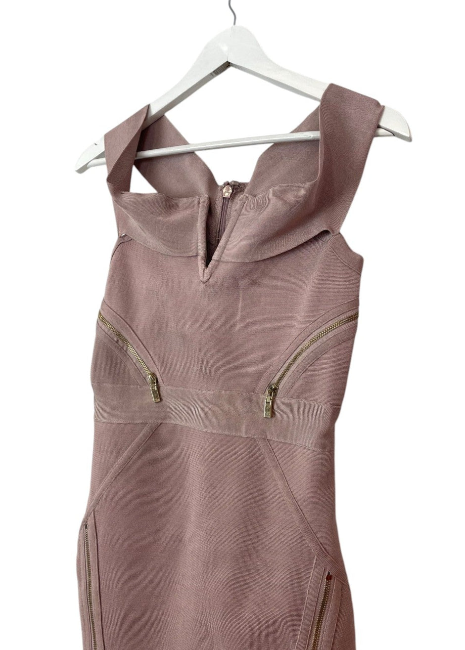 Stock, Ιταλικό, Μίνι Φόρεμα σε Dirty Pink (Small)