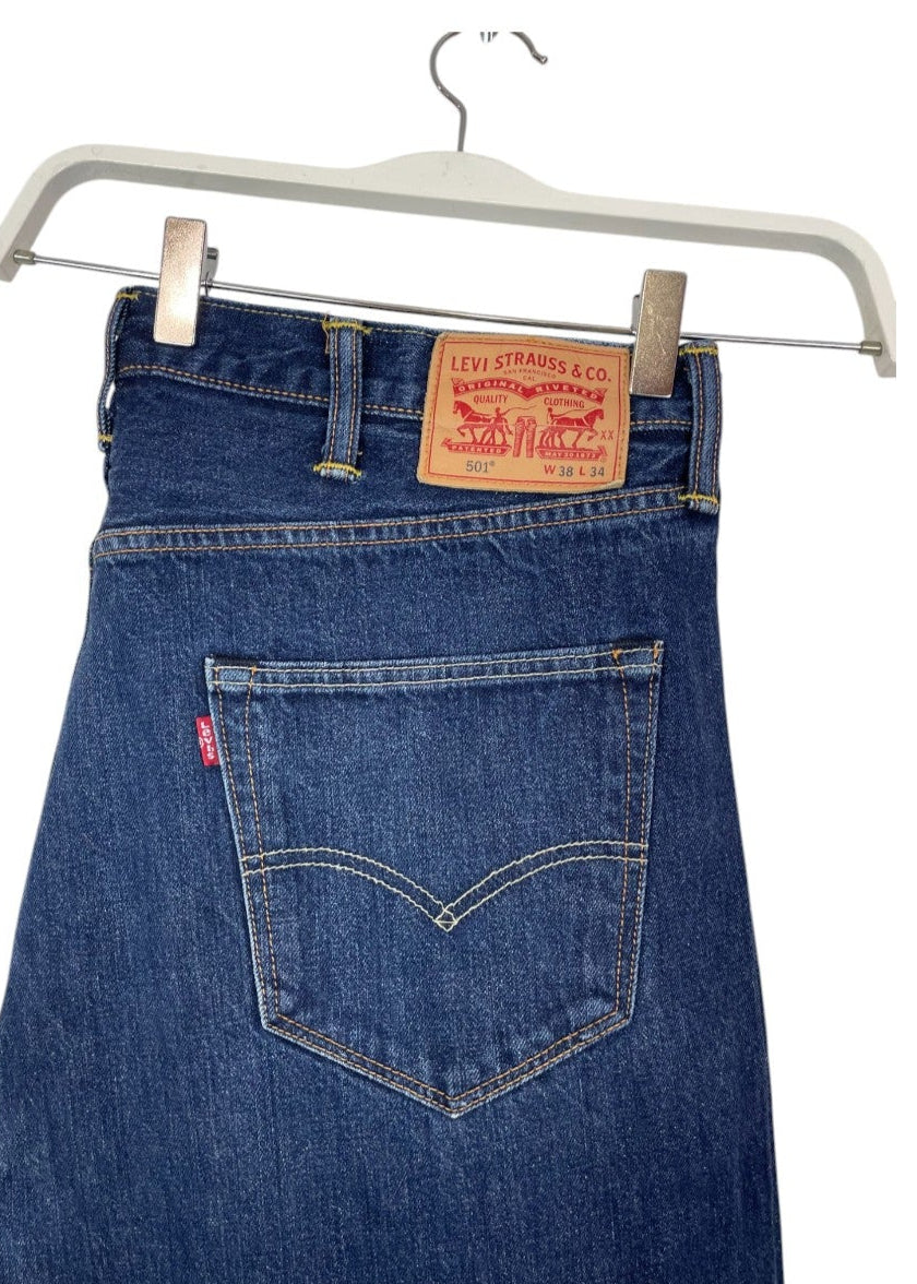Aνδρικό Τζιν Παντελόνι LEVI'S 501 σε Κλασσικό Denim (W38 L34)
