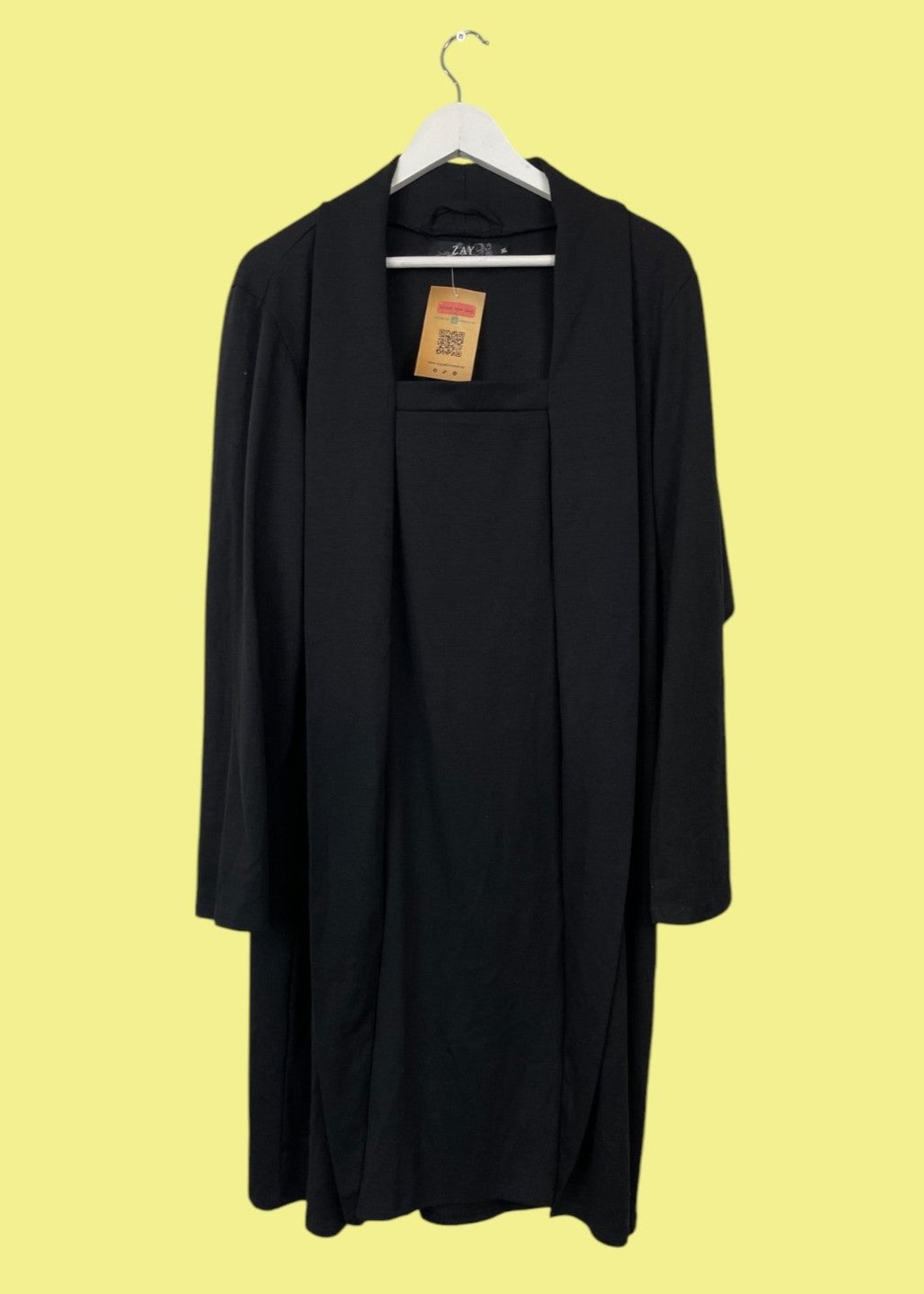 Oversized Γυναικείο Φόρεμα ZAY σε Μαύρο χρώμα (XL)