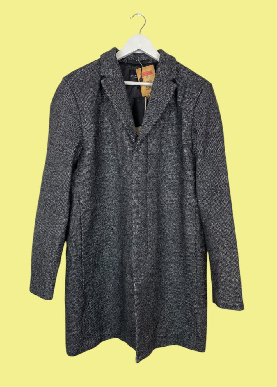 Stock, Ανδρικό Παλτό SELECTED σε Γκρι Χρώμα (M/L)