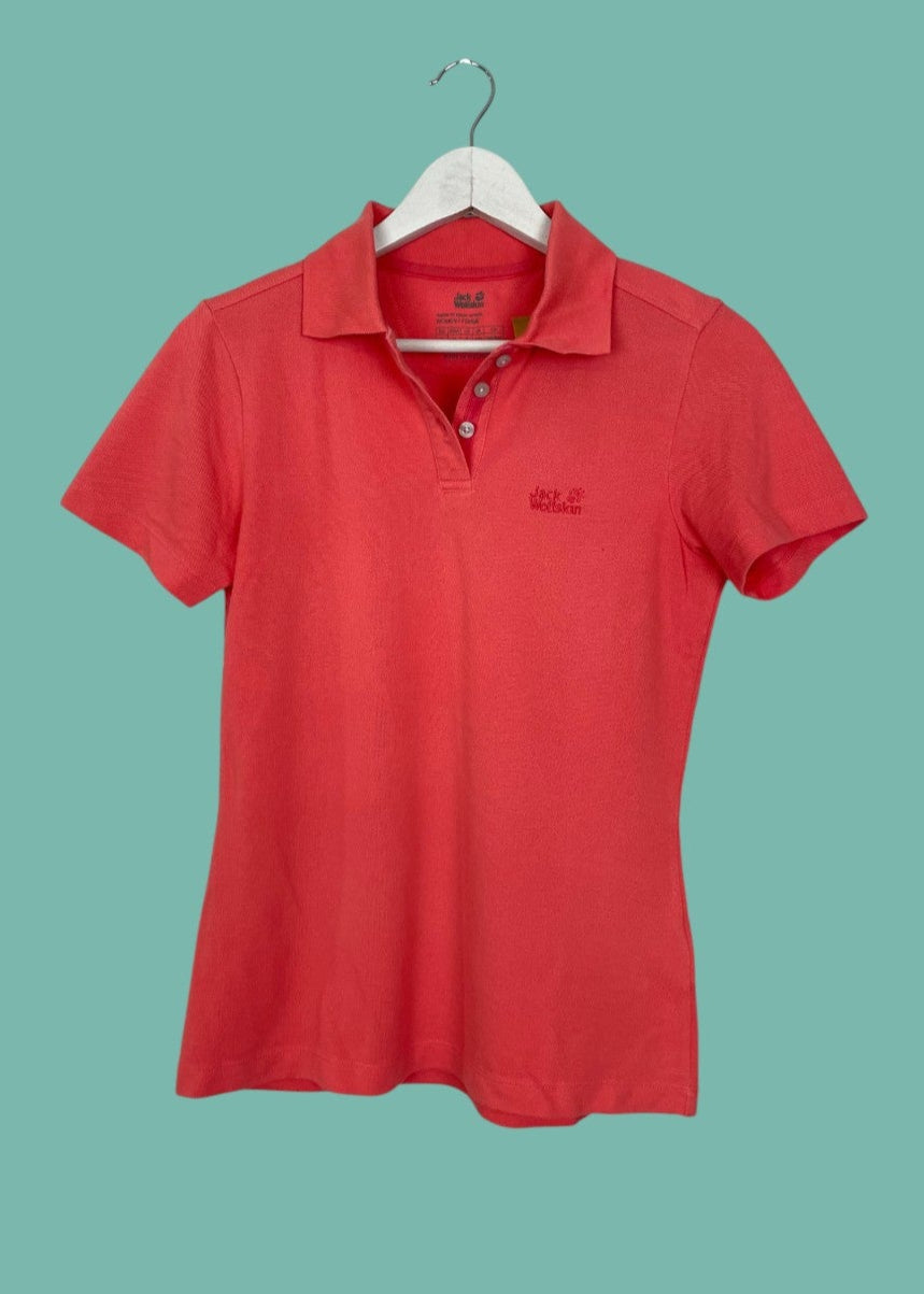 Αθλητική Κοντομάνικη Γυναικεία Μπλούζα - T-Shirt JACK WOLFSKIN σε Πορτοκαλί χρώμα (Small)