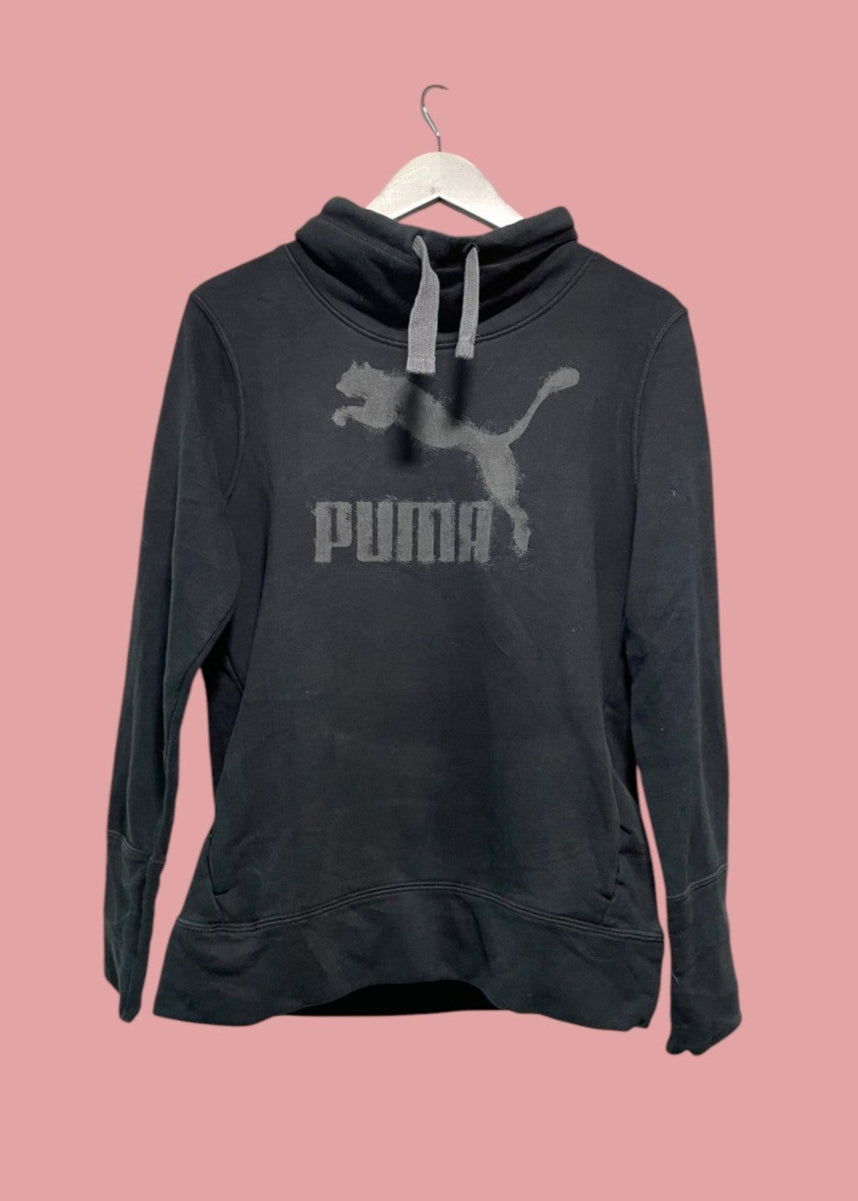 Γυναικεία Φούτερ Μπλούζα PUMA σε Μαύρο χρώμα (Medium)