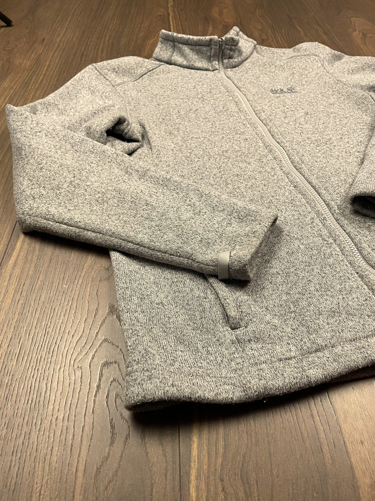 Πλεκτή Ανδρική Ζακέτα JACK WOLFSKIN σε Γκρι χρώμα (Large)