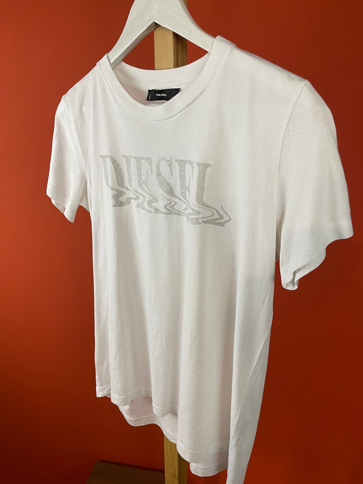 Κοντομάνικη Γυναικεία Μπλούζα - T-Shirt DIESEL σε Λευκό χρώμα (Medium)