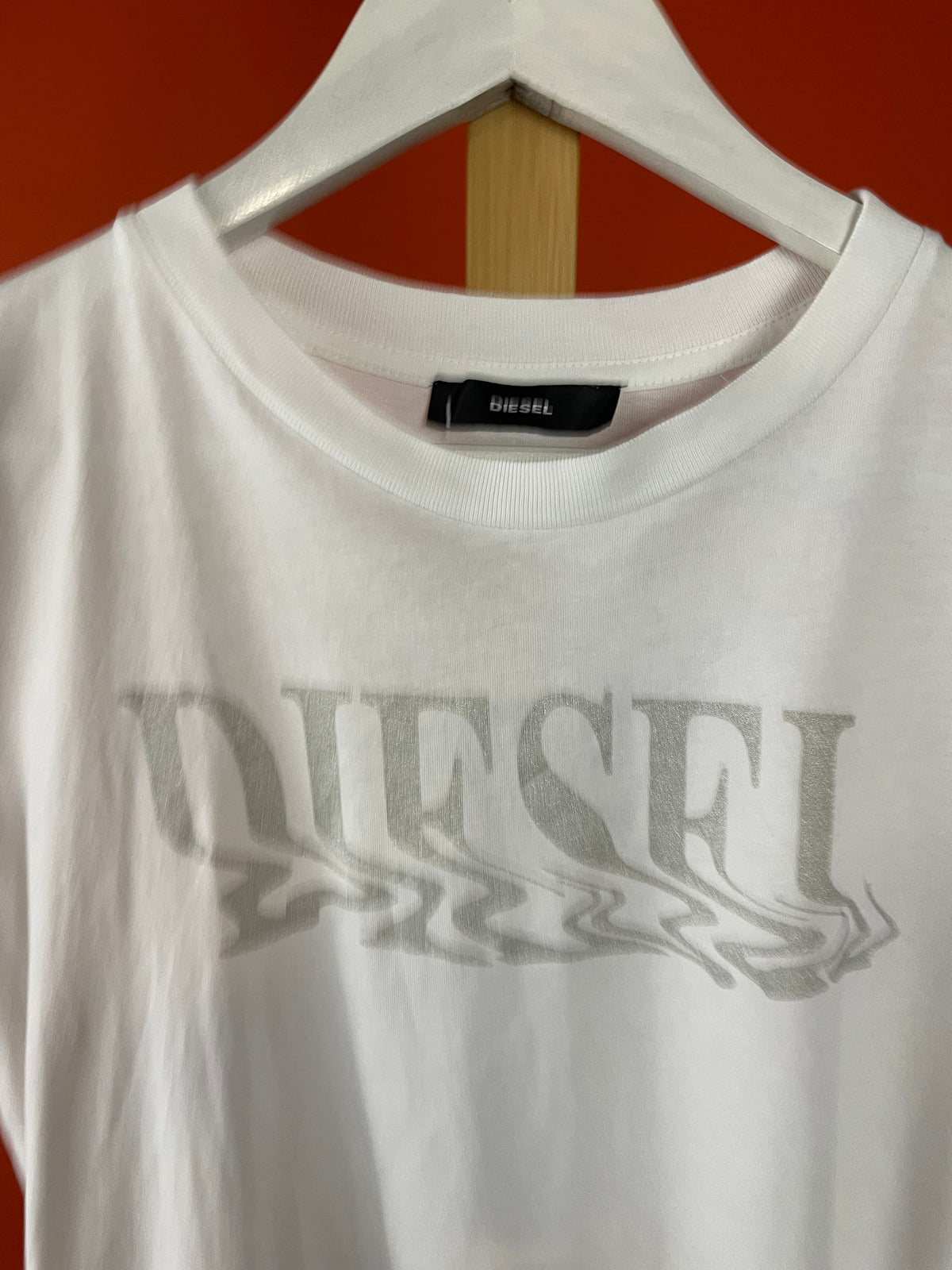 Κοντομάνικη Γυναικεία Μπλούζα - T-Shirt DIESEL σε Λευκό χρώμα (Medium)
